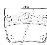 Pastillas de Freno (0788)(78MM) TOYOTA RAV 4 II 1.8, 2.0  (00/..)-CHERY TIGGO