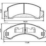 Pastillas de Freno (0065) (171MM/165MM) FORD RANGER, EXPLORER (93/95)