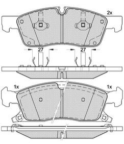 Pastillas de Freno (0869) (154MM) HYUNDAI H100/ HR 2.5 (06/...)