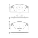 Pastillas de Freno (155MM) CITROEN C4 LOUNGE, GRAND PICASSO, DS4