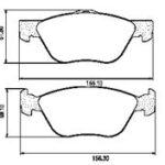 (0989) Pastillas de Freno (156MM) FIAT IDEA, LINEA,BRAVO,FIORINO,PALIO,ARGO(../