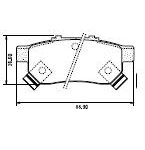 Pastillas de Freno (0953)(88MM) HONDA FIT II, CIVIC VI, CRX III, CITY TRASERA