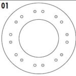 (180X124X3,75X16 AG) FIAT 128 / RENAULT 12 BREAK