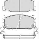 Pastillas de Freno (0234) (127MM) TOYOTA  PREVIA VAN 90/94 DELANTERA