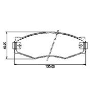 Pastillas de Freno (0163) (130MM) NISSAN VANETTE, PATHFINDER, PICK UP 720