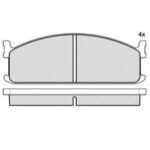 Pastillas de Freno (0395) (133MM) ISUZU FASTER-KOMBI-BUS-MIDI-WFR-VAN (79/82)