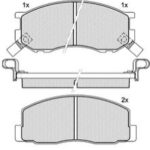 Pastillas de Freno (0416)(127MM) TOYOTA ELITE- LITE ACE- TOWN ACE