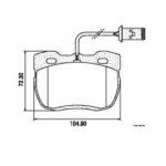 Pastillas de Freno (0112) (105MM) LAND ROVER DEFENDER - DISCOVER (90/94)