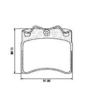 Pastillas de Freno (0479)(91MM) VOLKSWAGEN TRANSPORTER - CARAVEL