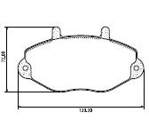 Pastillas de Freno (0371) (138MM) FORD TRANSIT 150-190 15'' (ABS)