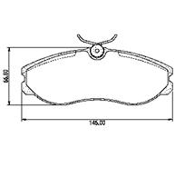 Pastillas de Freno (0259) (145MM) FORD MAVERICK/ NISSAN SERENA-TERRANO II