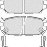 Pastillas de Freno (0144) (108MM) DODGE STEALTH TRASERA/ MITSUBISHI 3000 GT VR4