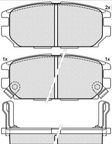 Pastillas de Freno (0144) (108MM) DODGE STEALTH TRASERA/ MITSUBISHI 3000 GT VR4