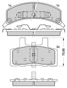 Pastillas de Freno (0347) (147MM-125MM) CHEV ASTRO-BLAZER/ DODGE RAM1500