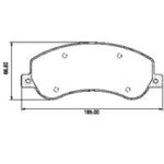 Pastillas de Freno (0980)(164MM) VOLKSWAGEN AMAROK / FORD TRANSIT 2.4- 3.2