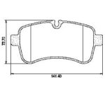 Pastillas de Freno (0898)(141MM) IVECO DAILY 35S14 - 45S14 -55C16, DAILY III TR