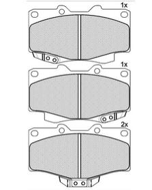 Pastillas de Freno (0554)(119MM) TOYOTA  4 RUNNER - T 100  4WD