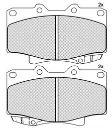 Pastillas de Freno (0496) (119MM) TOYOTA LAND CRUISER 4X4 90/94