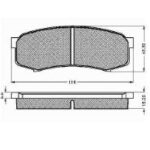 Pastillas de Freno (0232) (116MM) TOYOTA LAND CRUISER/ LEXUS TRASERA 90/94