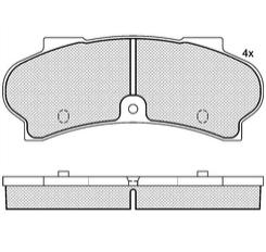 Pastillas de Freno (0254) (144MM) PEUGEOT J3 - J9    (73/92)