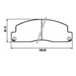 Pastillas de Freno (0359) (166MM) TOYOTA COASTER- DYNA 3400-3700-4000 (82/95)
