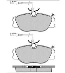 Pastillas de Freno (0343) (130MM) PEUGEOT 306 GTI- 806/CITROEN EVASION-SYNERGIE