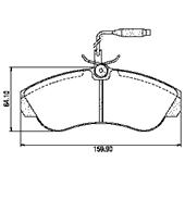 Pastillas de Freno (0390) (160MM) CITROEN JUMPER/ FIAT DUCATO/ PEUGEOT BOXER