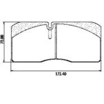 Pastillas de Freno (0420)(175 MM)IVECO 80 - 100 - 180 / RENAULT MIDLINER