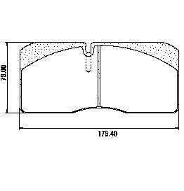 Pastillas de Freno (0420)(175 MM)IVECO 80 - 100 - 180 / RENAULT MIDLINER