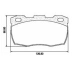 Pastillas de Freno (0424)(126 MM) LAND ROVER DEFENDER- DISCOVERY