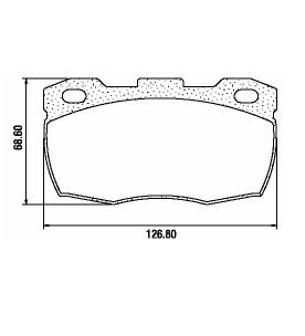 Pastillas de Freno (0424)(126 MM) LAND ROVER DEFENDER- DISCOVERY