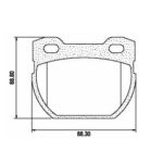 Pastillas de Freno (0362) (88MM) LAND ROVER DEFENDER-DISCOVERY TRASERA