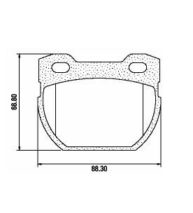 Pastillas de Freno (0362) (88MM) LAND ROVER DEFENDER-DISCOVERY TRASERA