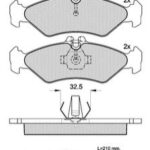 Pastillas de Freno (0678)(141MM) MERCEDES BENZ VITO - SPRINTER TRASERA