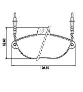 Pastillas de Freno (0586)(140MM) PEUGEOT EXPERT, 806 / CITROEN JUMPER