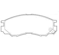 Pastillas de Freno (0504)(137MM) MITSUBISHI L200, L300, MONTERO, SPACE GEAR