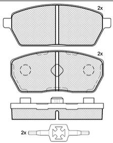 Pastillas de Freno (0517)(102MM) SUZUKI SUPER CARRY 92/99