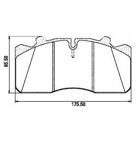 Pastillas de Freno (0519)(175MM) MERCEDES BENZ 712, 812, 814, 914