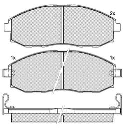 Pastillas de Freno (0495) (147MM) HYUNDAI STAREK- SSANG YONG  WICAR 4X4