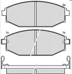 Pastillas de Freno (0531)(137MM) HYUNDAI GALOPER 90/...