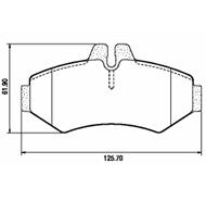 Pastillas de Freno (0546)(126MM) MERCEDES BENZ SPRINTER (CORTA) TRASERA