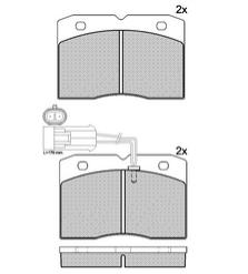 Pastillas de Freno (0609)(109MM) IVECO DAILY 2.4D / CAMION LIVIANO YUE-JIN