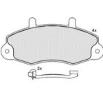Pastillas de Freno (0680)(137MM) FORD TRANSIT ROD.14 C/CHAPA (99/..)