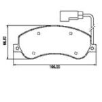 Pastillas de Freno (1110)(165MM) FORD TRANSIT 3330 / 3550 (06/...)