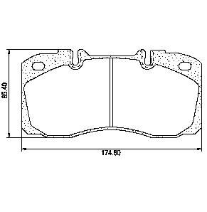 Pastillas de Freno (0820)(174MM) IVECO DAILY 70C16 - EUROCARGO 60, 65, 75