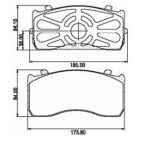 Pastillas de Freno (0852)(173MM) MERCEDES BENZ 915, ACELLO '03, ATEGO '98