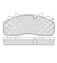 Pastillas de Freno (0895)(210MM) RENAULT MIDLUM 4X4 (03/..)  DEL/TRAS