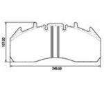 Pastillas de Freno (0967)(249MM) VOLVO B-7 R - B-12, B-6 PUMA TATSA