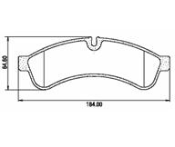 Pastillas de Freno (1035)(184MM) IVECO DAILY III (06/…)- 70C16 (13/…) TRASERA