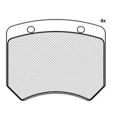 Pastillas de Freno (0702)(70MM) MINI COOPER AUSTIN RODADO 10 (70/..)